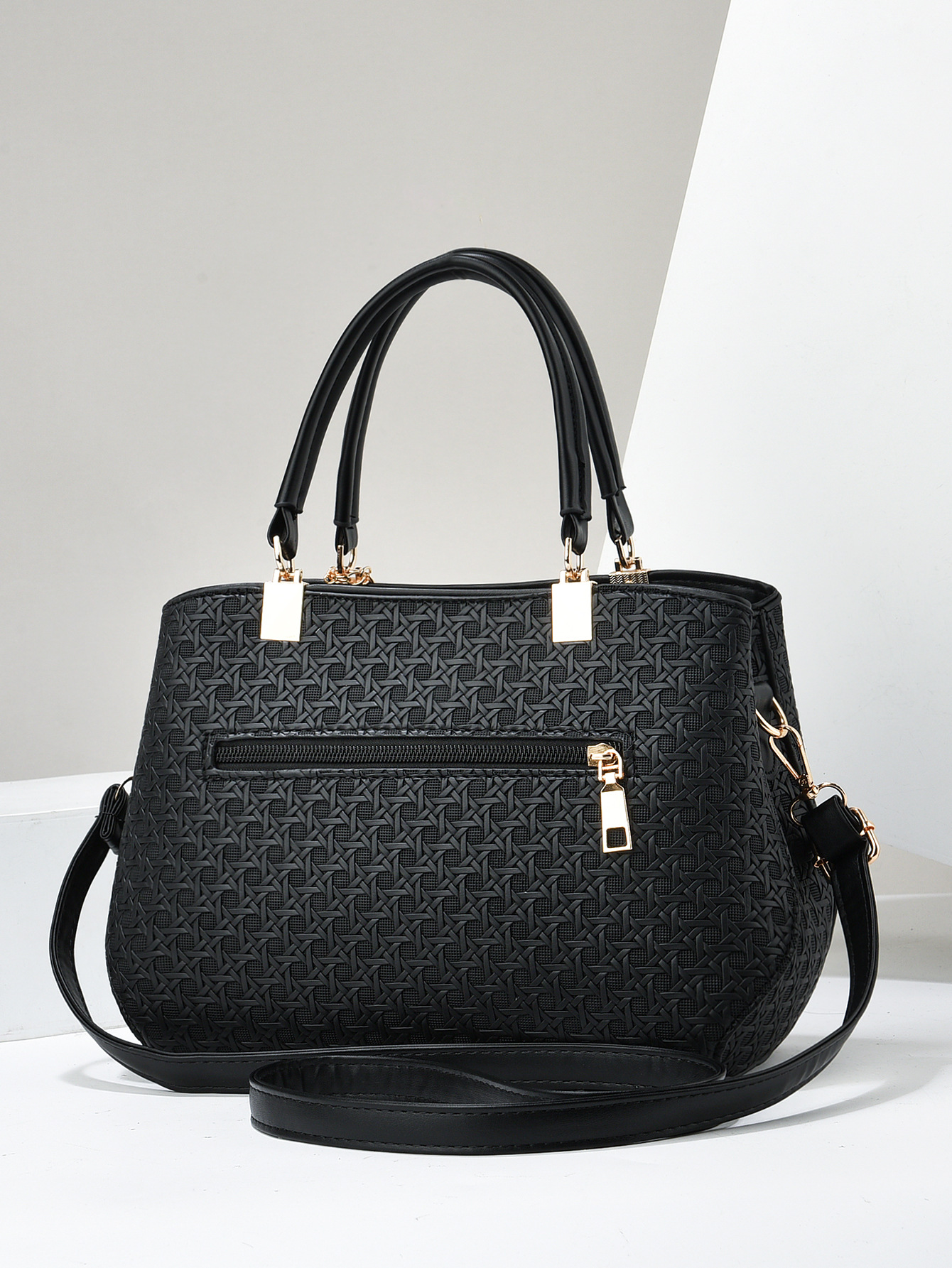 Femmes Grande Faux Cuir Impression Vêtement De Rue Carré Fermeture Éclair Sac À Main display picture 21