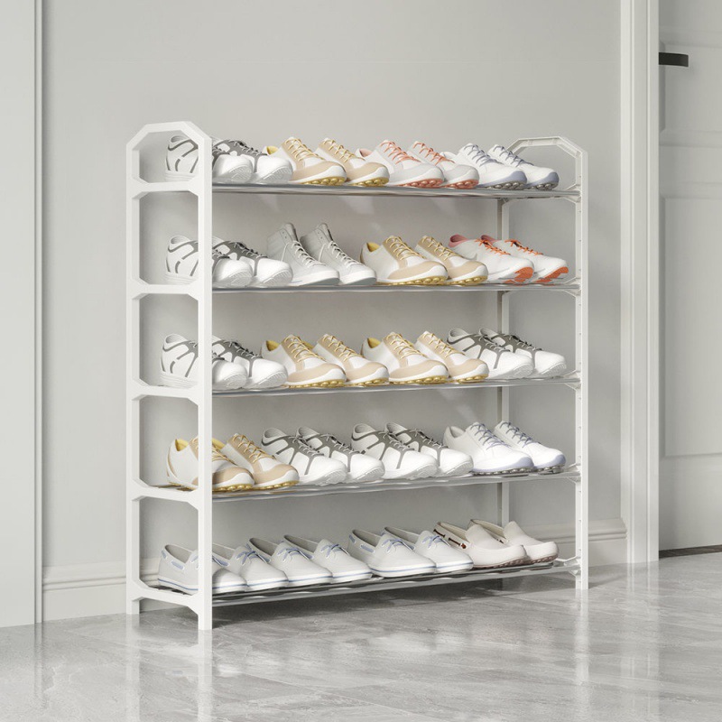 Zapatero simple hogar de varias capas, resistente y duradero en la puerta, gabinete de zapatos a prueba de polvo, dormitorio, almacenamiento pequeño y estrecho Amazon