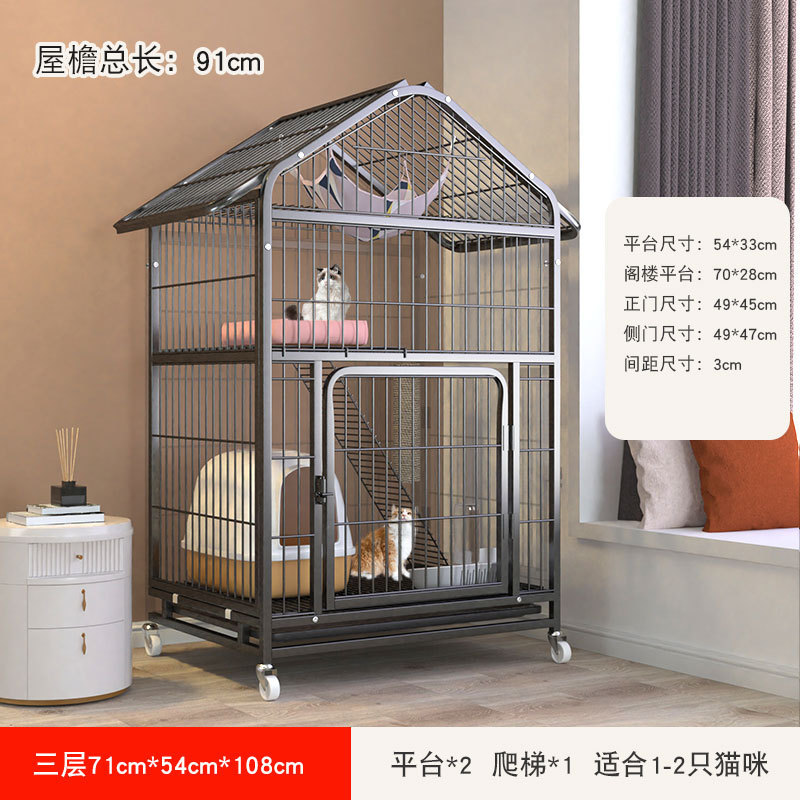 Gato jaula casa gato Villa gato casa integrado de gran tamaño espacio libre gran gato casa gato nido casa