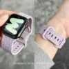 Lavender silicone watch strap