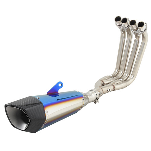 The torch is suitable for motorcycle sports car Kawasaki ninja ZX4R exhaust pipe ZX4RR titanium alloy front and middle section 23