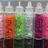 Nail trigger supplies Nail wlyry sequin beads long strip glitter hollow sequins 12 small round bottles 6 models