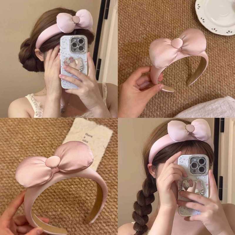 日系少女甜美蝴蝶结卡通可爱发箍女洗脸化妆专用头箍压发发卡发饰|undefined