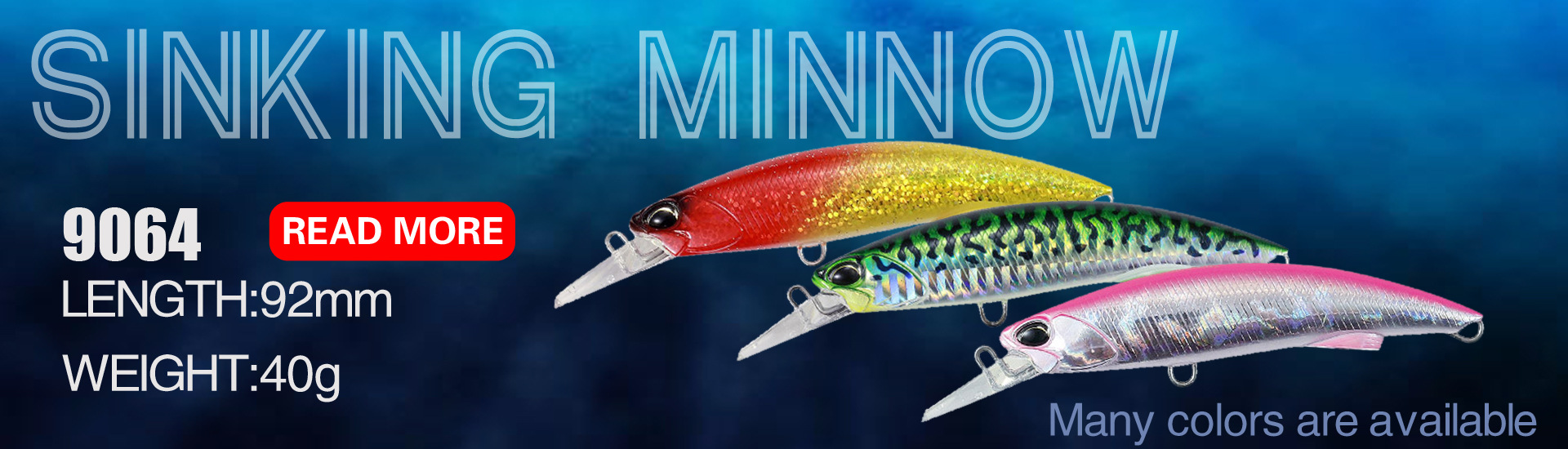 Sinking Minnow Fishing Lures 105mm 30g Haed Baits Fresh Water Bass Swimbait Tackle Gear