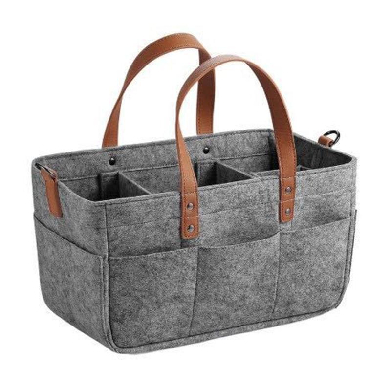 Felt Bag Tote Bag Baby Diaper Bag Diaper Felt Storage Bag Large Capacity Leather Mommy Bag Outing Bag