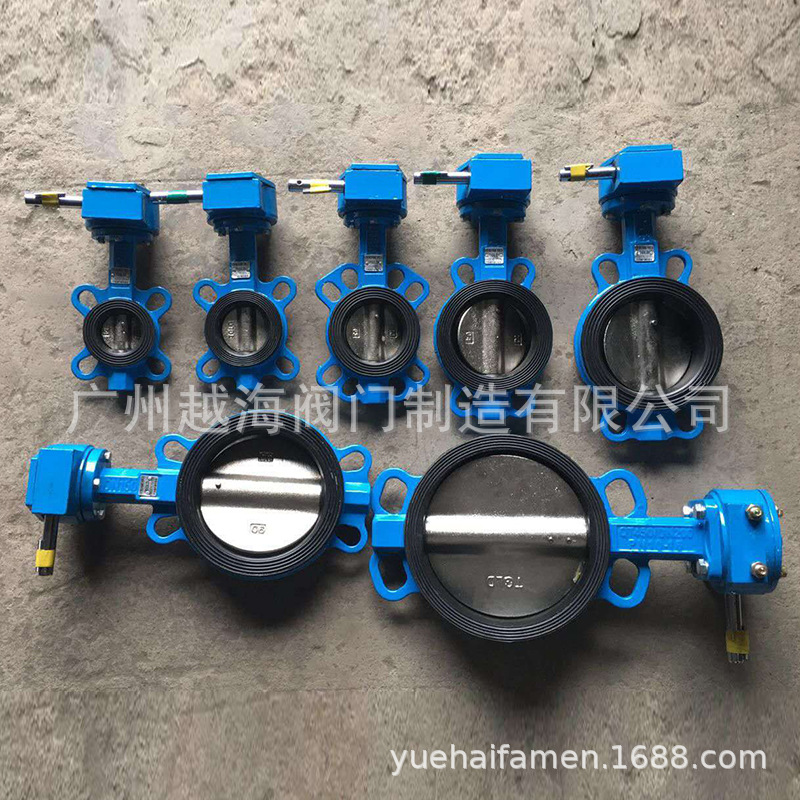 D371X/F-16P涡轮蝶阀不锈钢304对夹式碟阀DN50 65 80 100 150 200