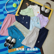 2026�ļ��д�ͯ����������ٸ�polo��T��+ ��֯�ٸɶ̿��˶���װ
