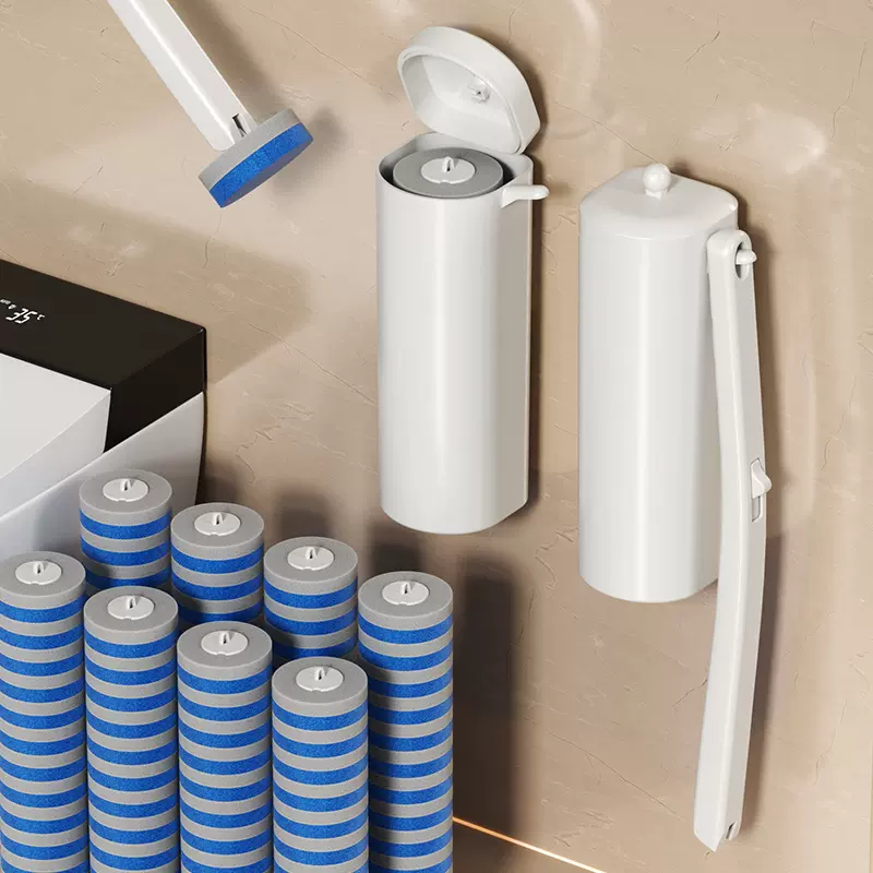 一次性马桶刷套装清洁无死角家用神器挂墙式可抛替换头洗厕所刷子