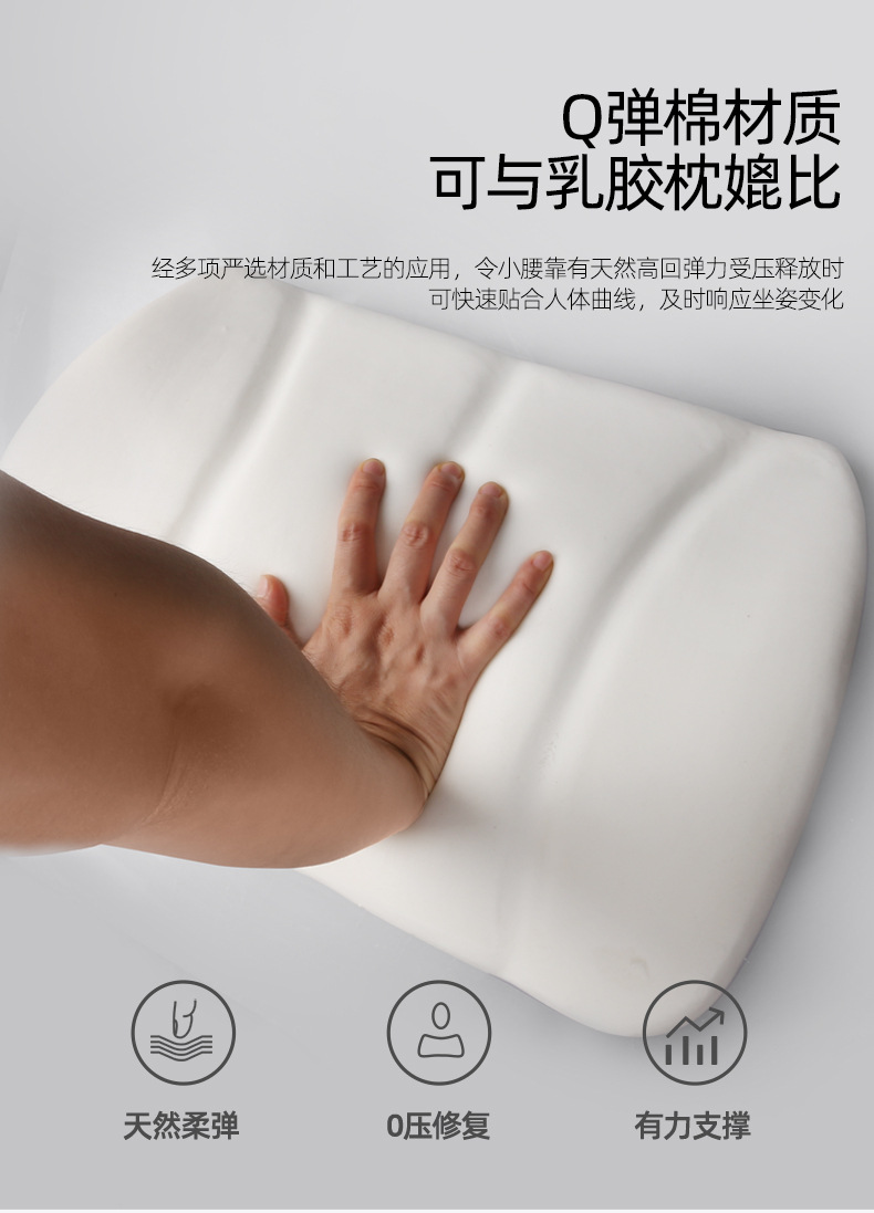 Car Lumbar Support Car Seat Belt Cushion Driver's Seat Office Seat Driver's Backrest Lumbar Support Lumbar Pillow