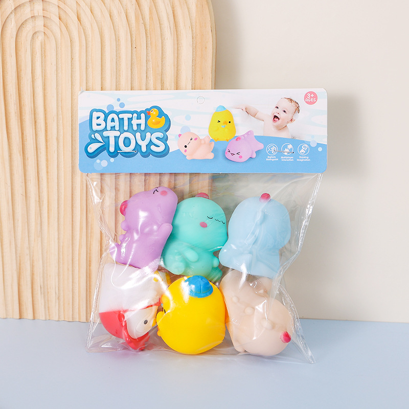 6 dinosaur chickens - card head bag
