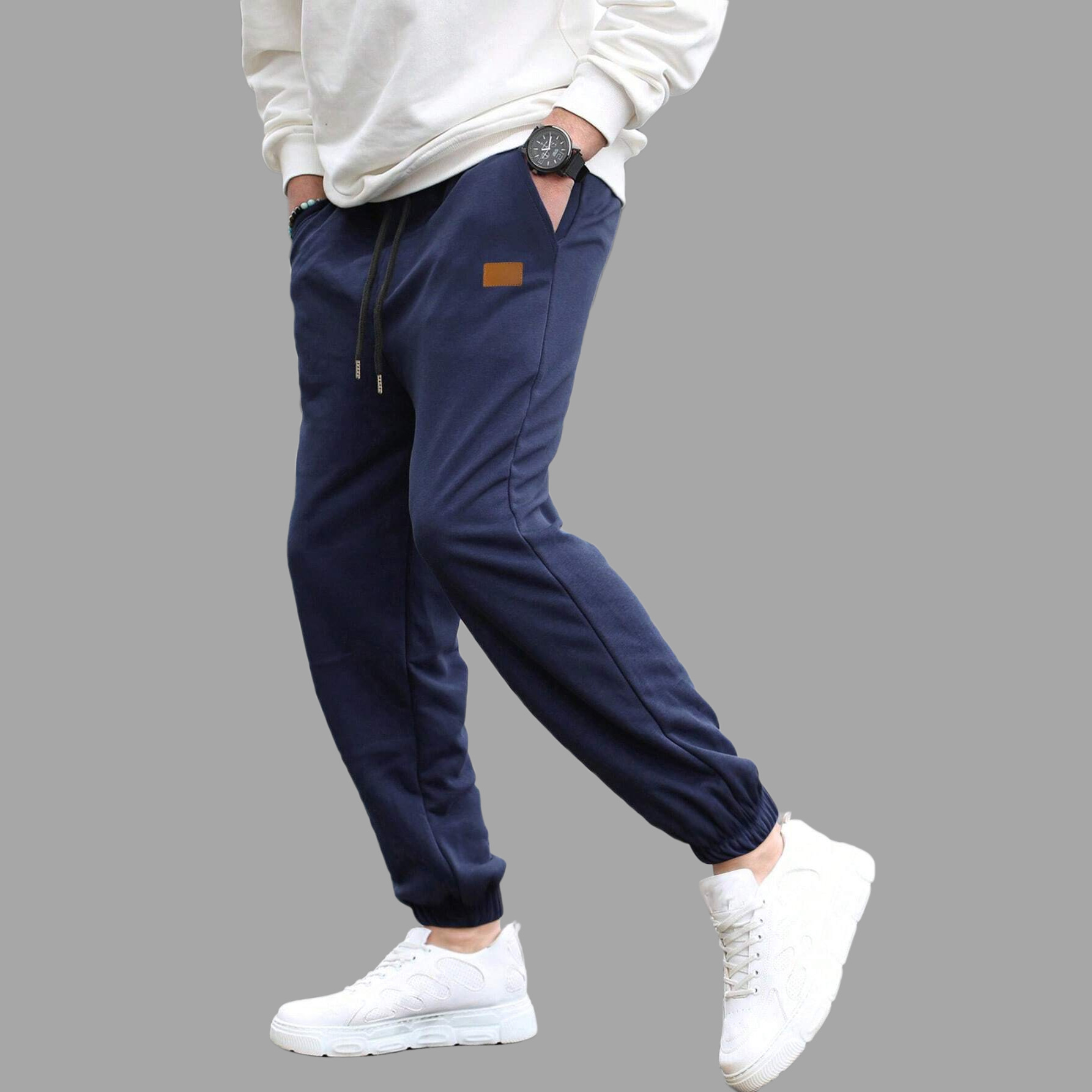 Men's Solid Color Simple Style Loose Men's Bottoms display picture 7