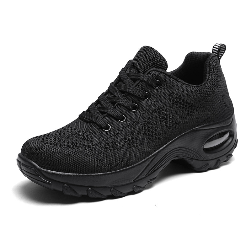 2025 primavera transfronteriza nuevo tipo de tela de tela de suela gruesa ligera versátil zapatos de baile de lazos zapatos casuales al aire libre zapatos deportivos de mujer image 7