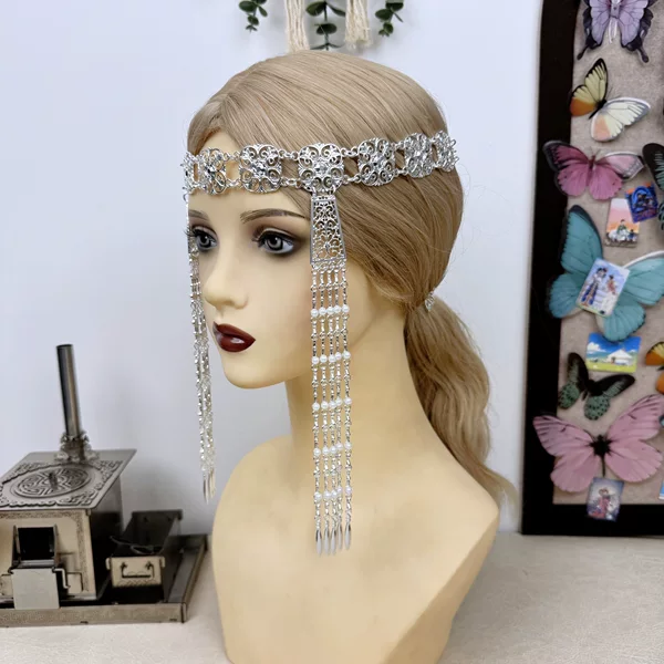 Russian Yakut Waist Chain Zinc Alloy Exaggerated Belt Decoration Ethnic Style Bright Silver Buryat Wedding Decoration