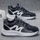Autumn New Casual Men's Shoes Students Casual Sports Running Shoes Fashionable Black Torre Shoes Breathable Soft Sole Men's Shoes
