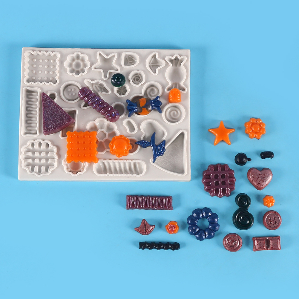 diy candy cake silicone mold cartoon little man bow heart candy cookie chocolate silicone mold