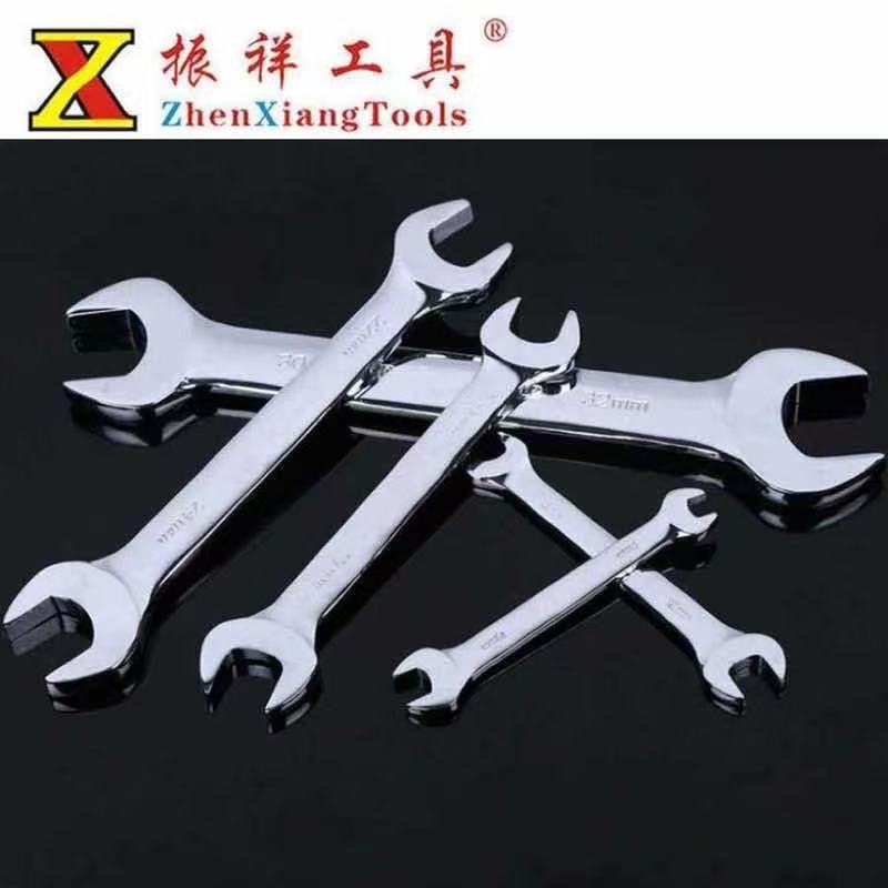 高强度开口扳手镀锌锻压扳手双头手动呆扳手开口扳 手批发6-46 MM