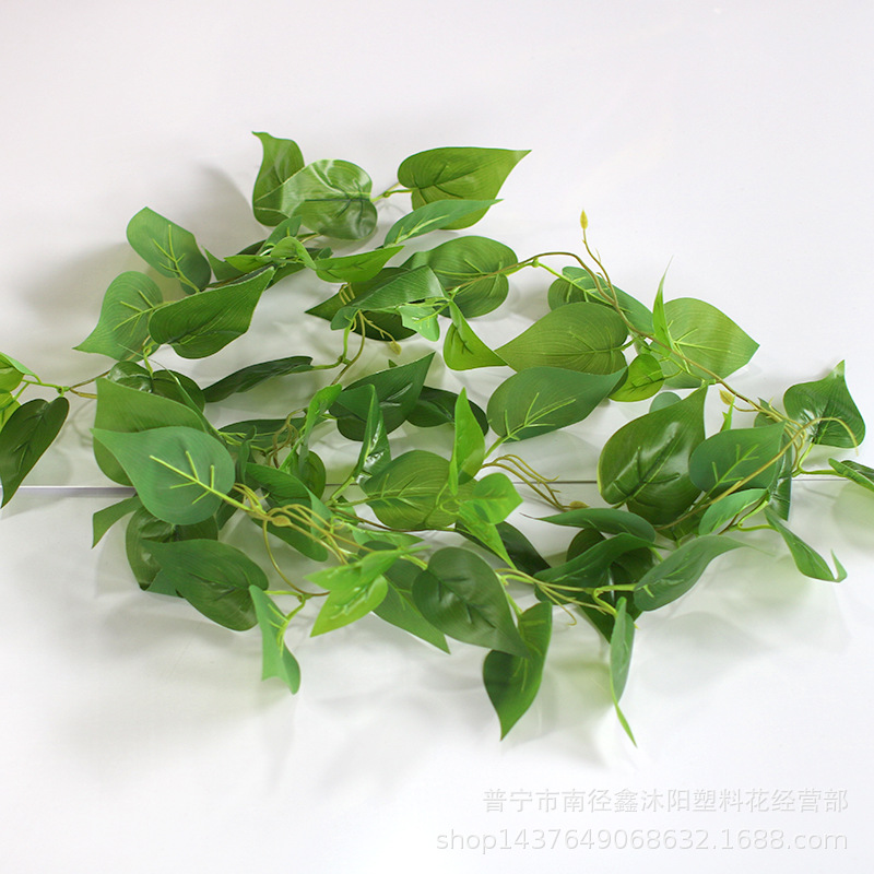 仿真绿植树叶藤蔓常青藤塑料假花花藤葡萄叶藤条植物吊顶缠绕装饰