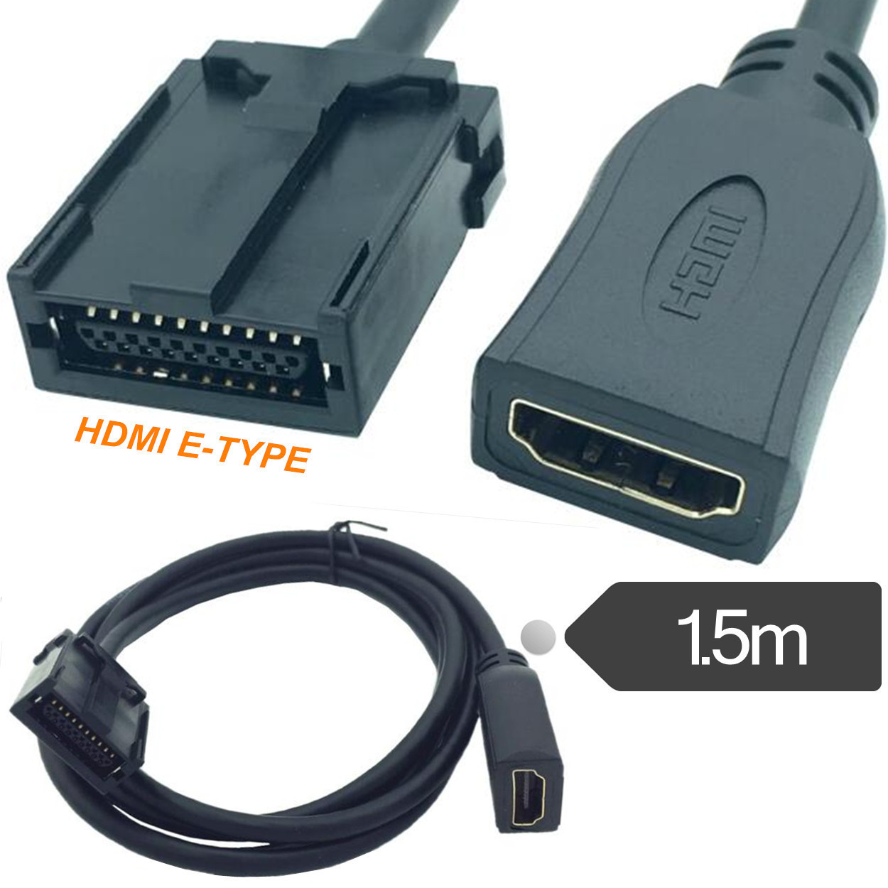 HDMI車載ケーブルHDMI E TYPEビデオケーブルhdmiハイビジョンケーブルは車載ディスプレイに適用されます。