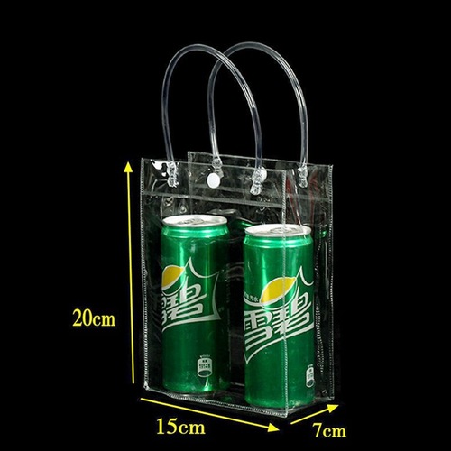 PVC Zipper Handbag with Color Printing Capability, Thickened Transparent Plastic Gift Packaging for Wedding Favors