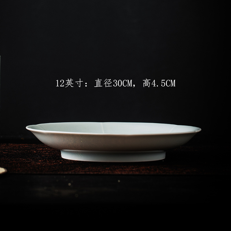 Tianqing 12inch 연꽃 얕은 접시
