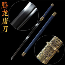 唐横刀锻打一体长刀锰钢刀剑龙泉市手工制作直刀冷兵器 未开刃