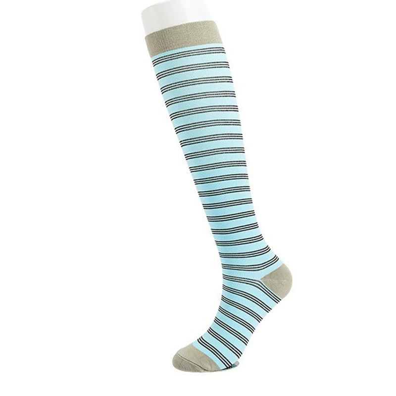 Compression Running Socks, Unisex Jacquard Knee-High Socks, Multiple Patterns, S/M & L/XL
