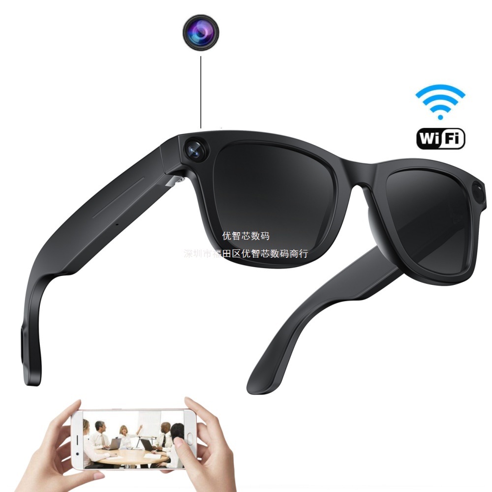 E03 gafas inteligentes 800W píxeles AI cámara de toma de fotos HD video llamada de voz traductor gafas