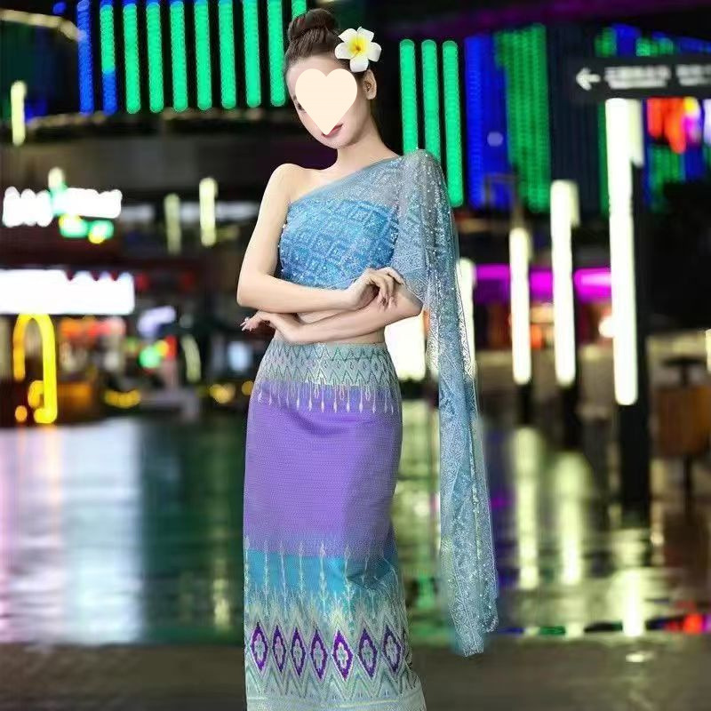 新しい西双版納ダイ族服インターネット有名人旅行写真スタジオ写真スリーピースエスニックステージ衣装クロスボーダー|undefined