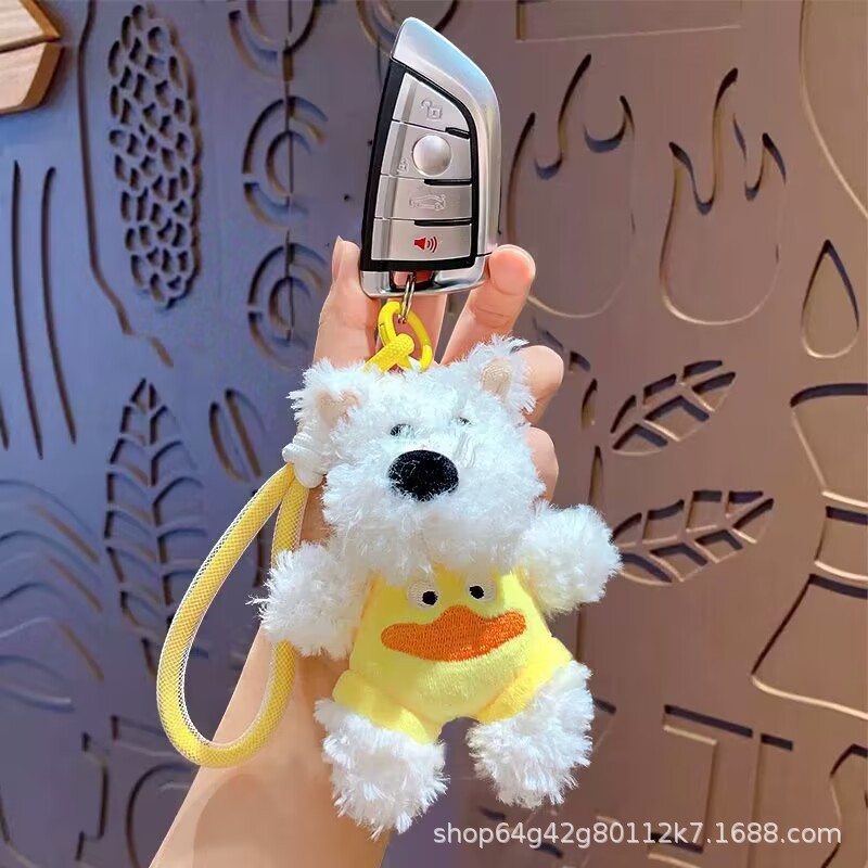 ぬいぐるみハイランド子犬ペンダントバッグ漫画かわいいペンダント人形アクセサリーキーホルダー人形クリエイティブギフト|undefined