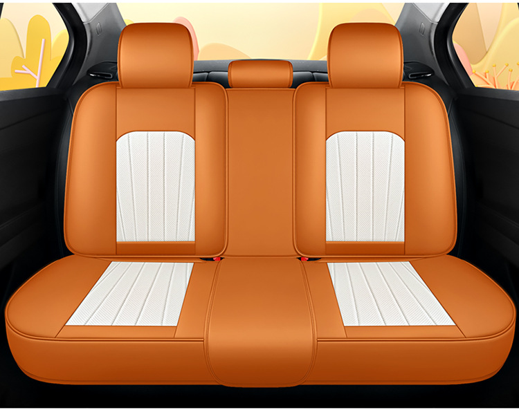 Car Seat Cushion Full Surround Leather New Model Car Seat Cover Universal for All Seasons Five-Seater Leather Special Seat Cushion Cover