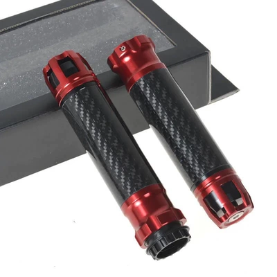 Motorcycle Handle Cover modified Huanglong carbon fiber handle - 1-227-carbon-fiber-handle-glue-red