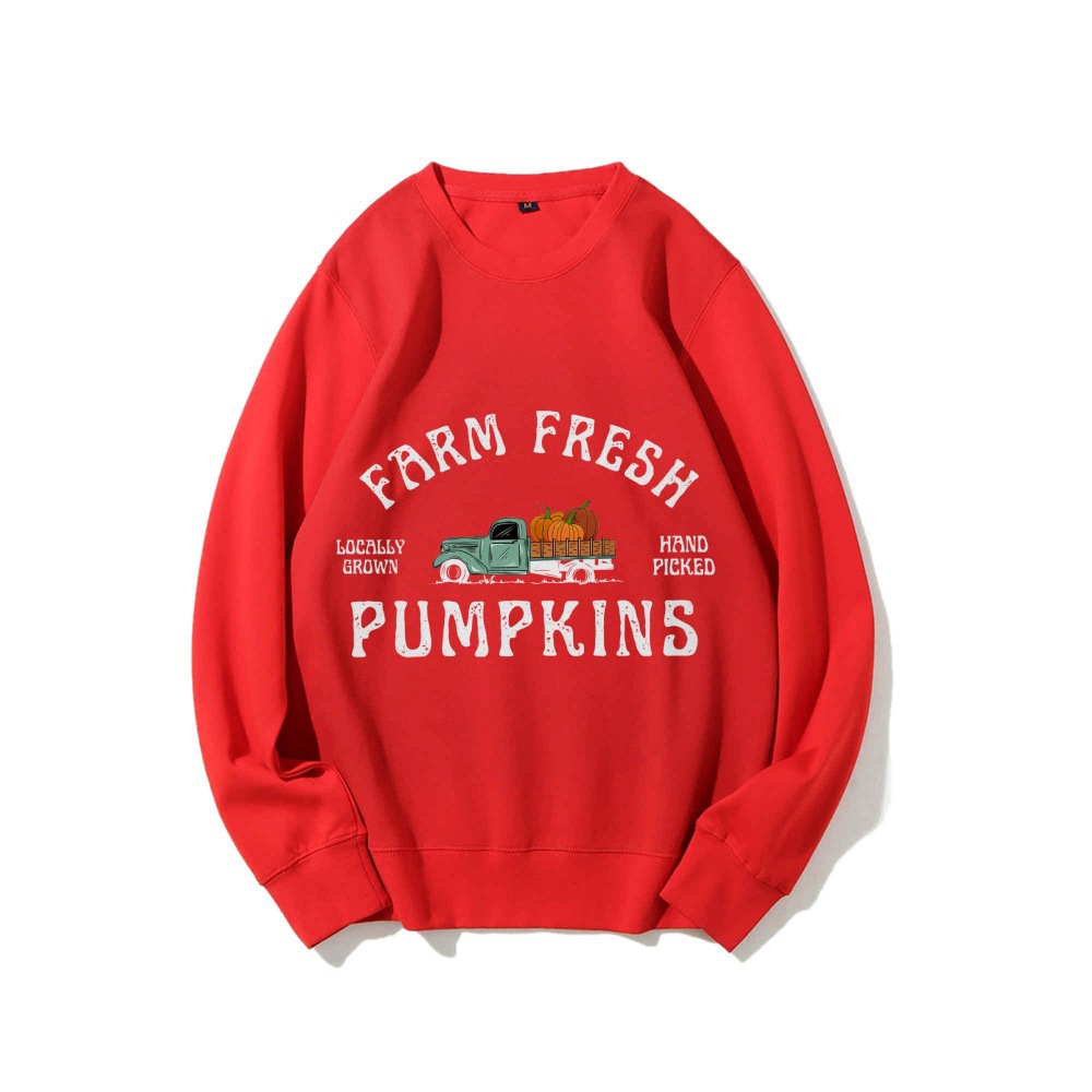 Granja Pumpkin Sweatshirt Fall Crewneck Sweatshirt Pumpk