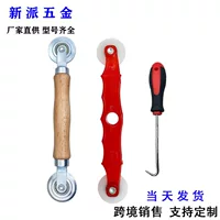 Производитель оптовый ролик pressing roller из пластиково-стального сетки для мушек с выпукло-вогнутой двухголовой деревянной ручкой металлическая сетка прессование ролик