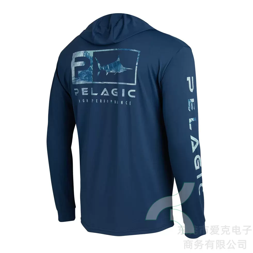 Pelagic钓鱼服男式连帽钓鱼衫夏季户外运动服透气防晒上衣可批发