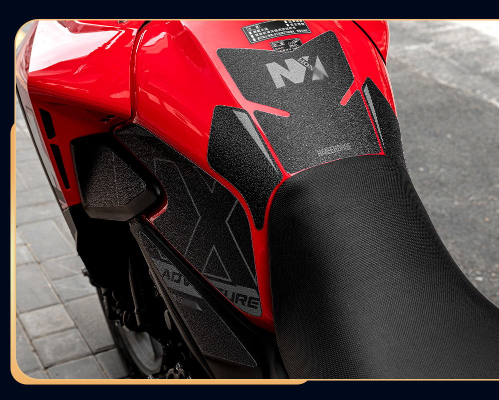 Suitable for Honda Nx500/Nx400 Anti-Slip Fuel Tank Stickers, Wear-Resistant Fishbone Stickers, Protective Film Modification Accessories