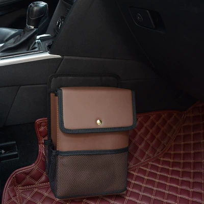Women's car special shoe box Car storage bag/box - brown