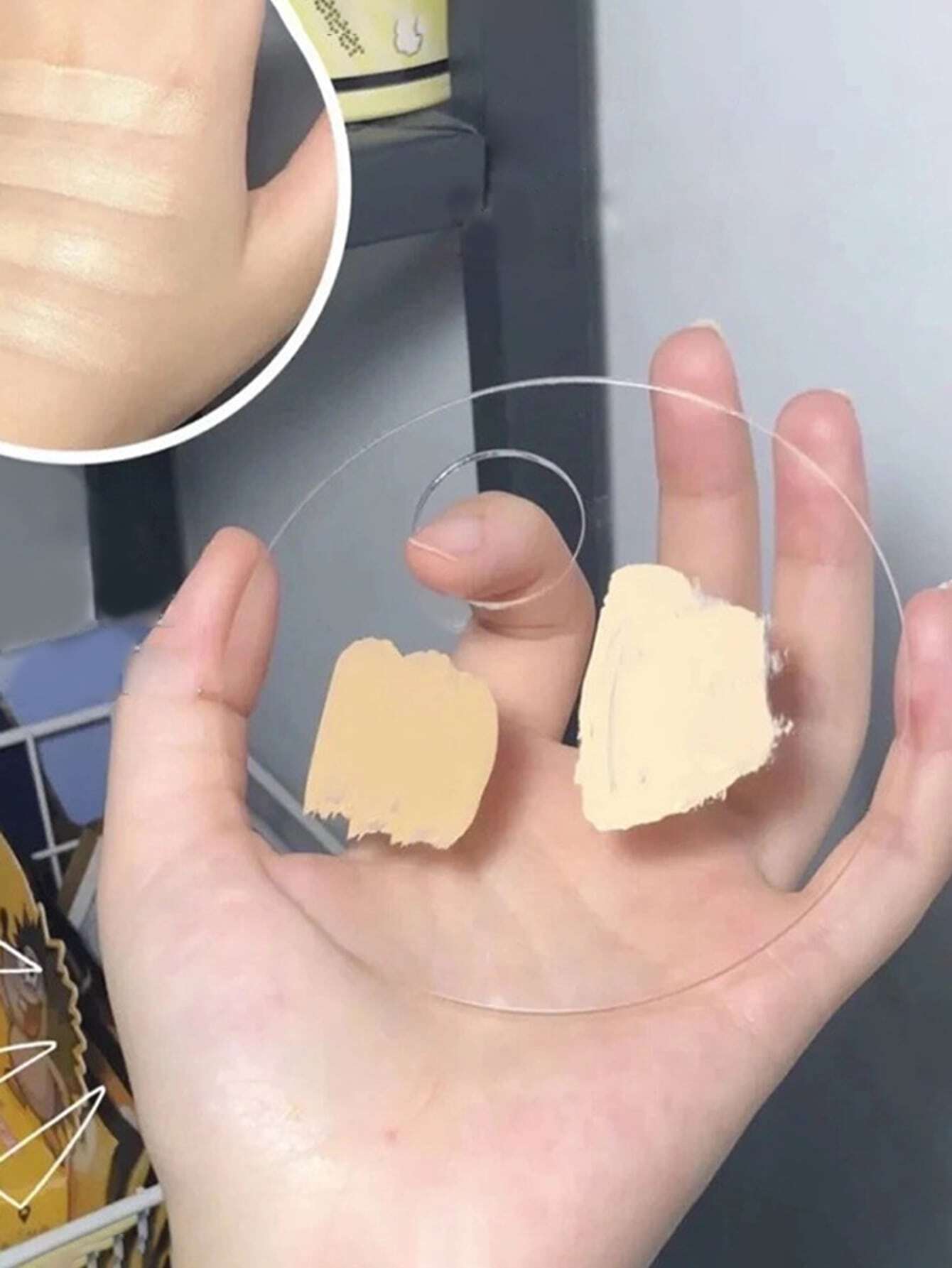 Liquid Foundation paleta de maquillaje artista maquillaje especial acrílico belleza lápiz labial manicura Placa de mezcla