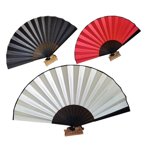 8 inch 10 inch blank fan diy calligraphy painting fan antique gift male fan student dance bamboo folding fan wholesale