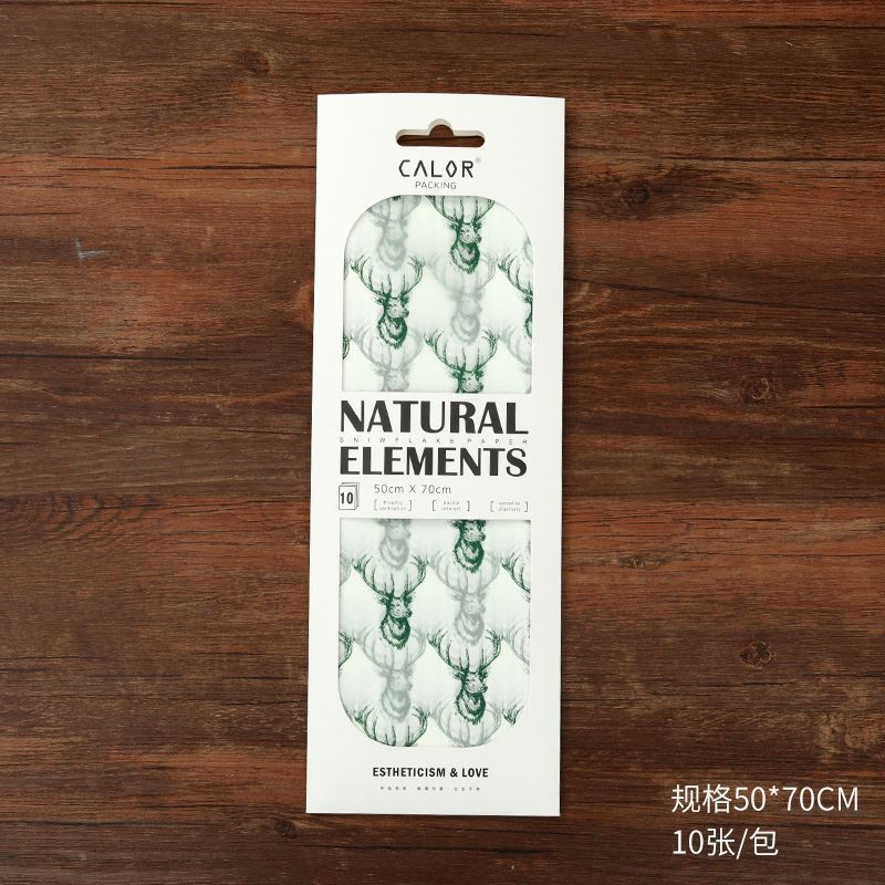 Papel de pera de Navidad Nordic copo de nieve de papel flor material de embalaje floristería Nochebuena ramo de flores papel de embalaje al por mayor image 6