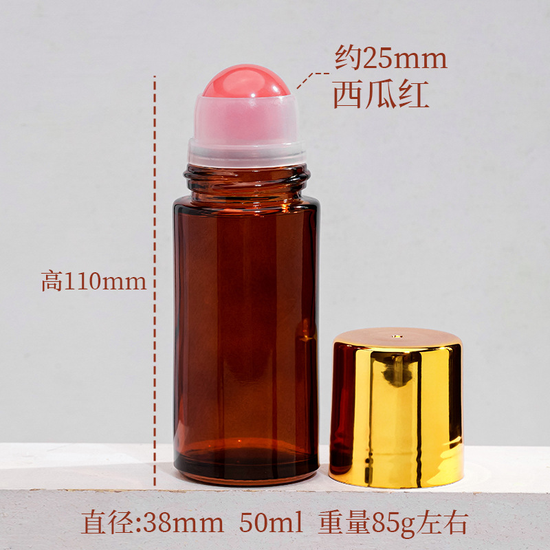Frasco Roll-On de Cristal Natural y Vidrio para Aceites Esenciales