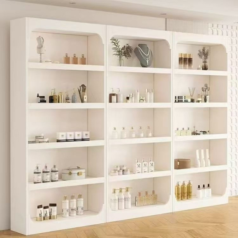 展示柜产品化妆品货架样品院置物架美甲多层玻璃门陈列柜子