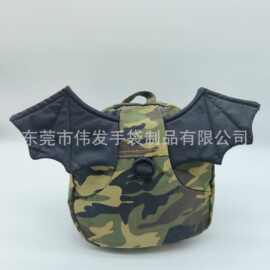 厂家生产学校旅行户外男女童迷彩训练运动军迷战术小书包背包