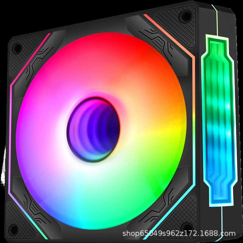 Тихий воздушный вентилятор для ноутбука (Prism) Pro5, 12 см ARGB, 5V 3-пин + PWM, 800–1600 об/мин