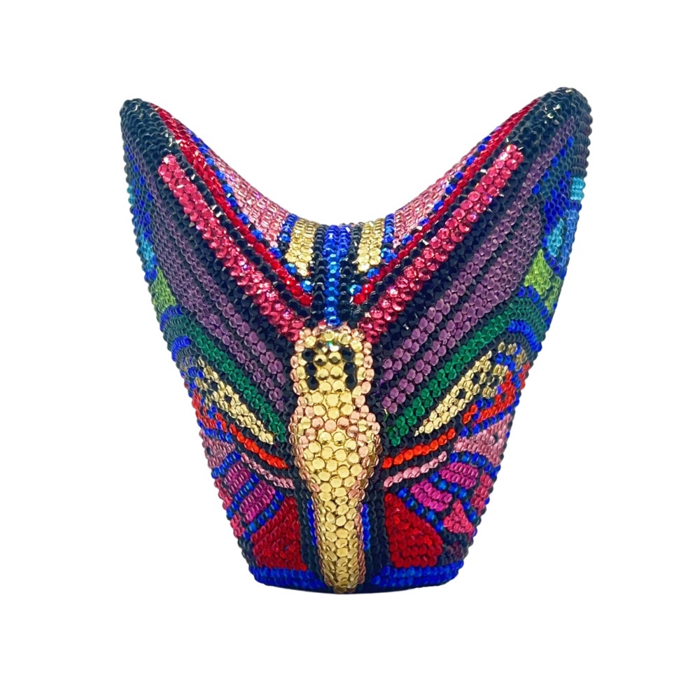 Butterfly Crystal Clutch transfronterizo nuevo paquete de diamante de mariposa para la cena, mano de diamante de agua para la cena europea y americana