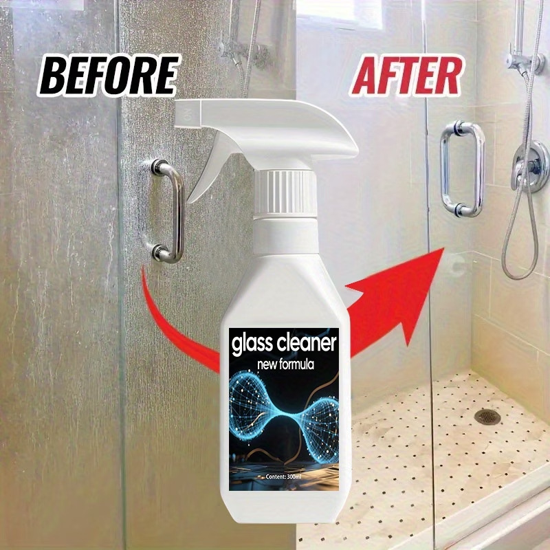 Kineshinex Powerful Descaling Cleaner for Shower Rooms, Household Bathroom-Specific Glass Cleaning Agent
