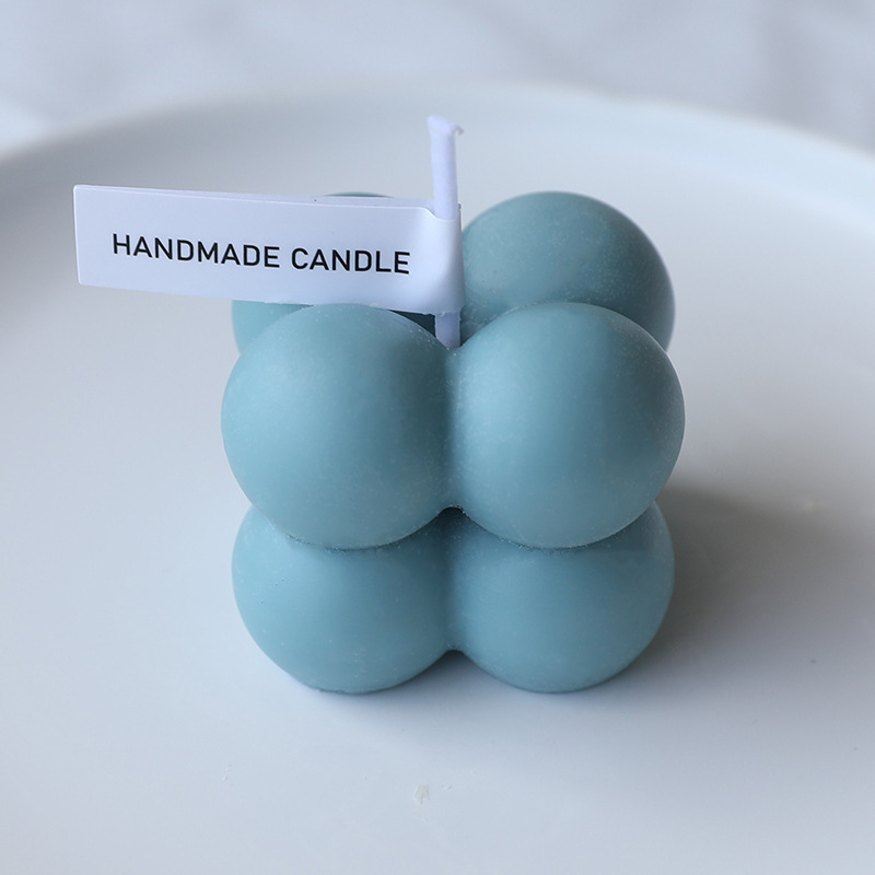 Vela aromática INS Cube, um presente fofo para meninas, estilo nórdico, fragrância para ambientes internos, duradoura e aconchegante._voghion.com