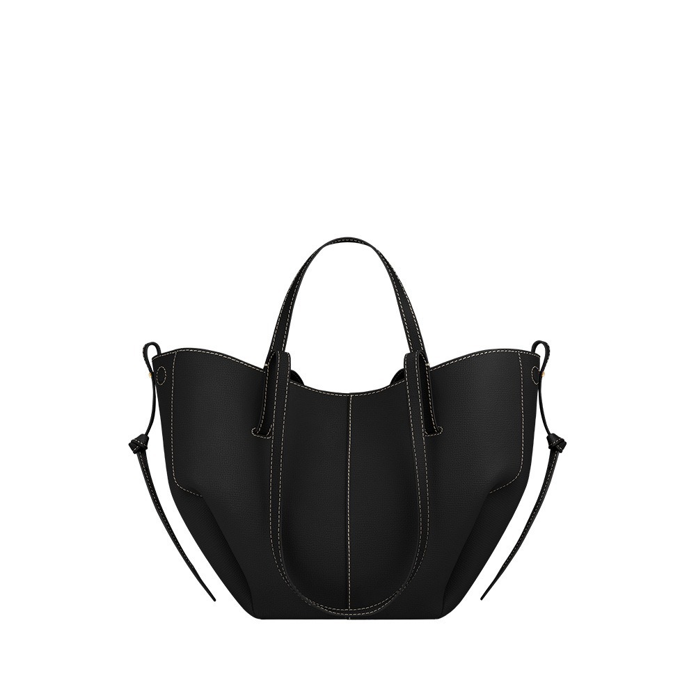 Bolsa de ala francesa en stock Europa y América vintage Cyme tote bolsa de cuero grande capacidad hombro brazo bolsa mujer