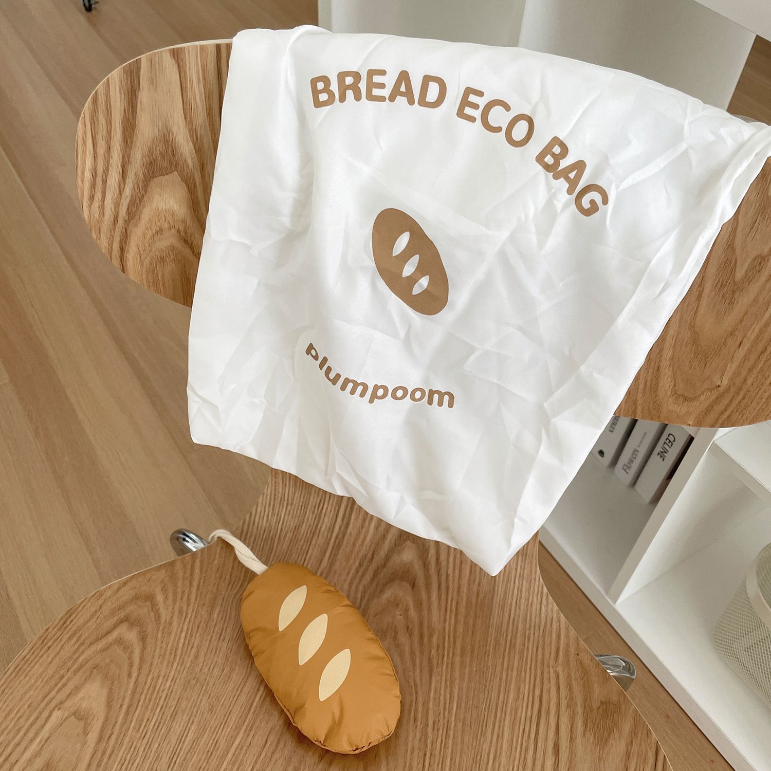 Pan baguette | bolsa de compras plegable bolsa de almacenamiento ins estilo de dibujos animados portátil de gran capacidad Portátil Bolsa de protección del medio ambiente