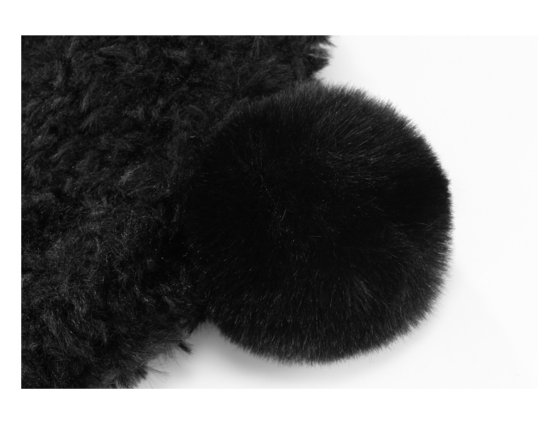 Herbst- und Wintermützen für Damen, süße Fleece-Wintermütze, verdickter warmer Gesichtshut, kleine kältebeständige Plüsch-Strickmütze aus Wolle_voghion.com