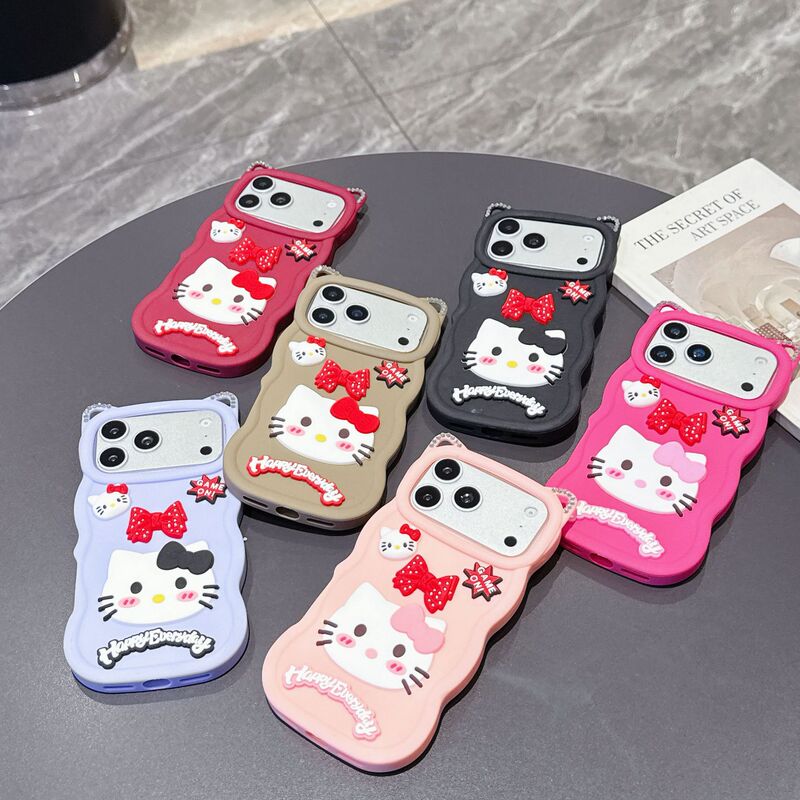 Suitable for Cat Ear 13 Bow Tie 12 Apple iPhone 16 Cross-Border 15 Promax Macaron 17 Mobile Phone Case 14 Sets Suitable for Cat Ear 13 Bow Tie 12 Apple iPhone 16 Cross-Border 15 Promax Macaron 17 Mobile Phone Case 14 Sets